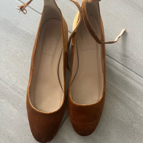 Golden Velvet Jcrew Low Pumps - Picture 3 of 6
